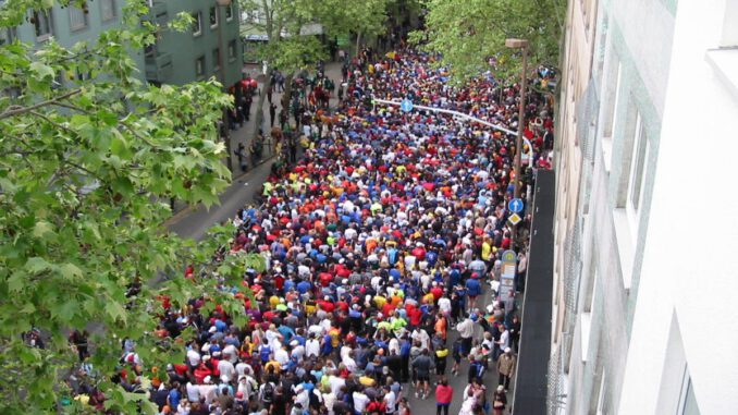 Gutenberg Halbmarathon sorgt am 10. Mai für Sperrungen auf der Theodor Heuss Brücke und in der Innenstadt